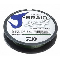 Шнур Daiwa J-Braid X4 135м*0,17мм*8,4кг зел.