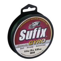 Леска плетеная SUFIX GYRO Braid 135м, 0,12, 6.5кг зеленая