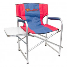 Кресло складное Supermax алюм. со столиком с подстаканником AKSM-04